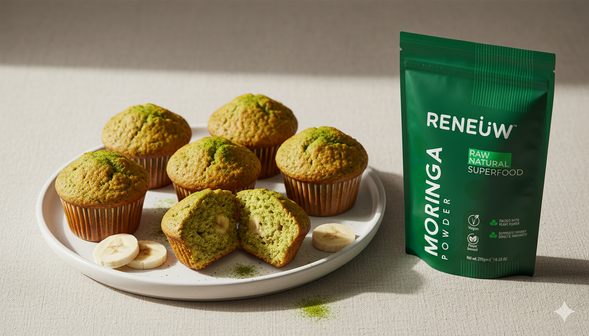 Moringa Banana Muffins