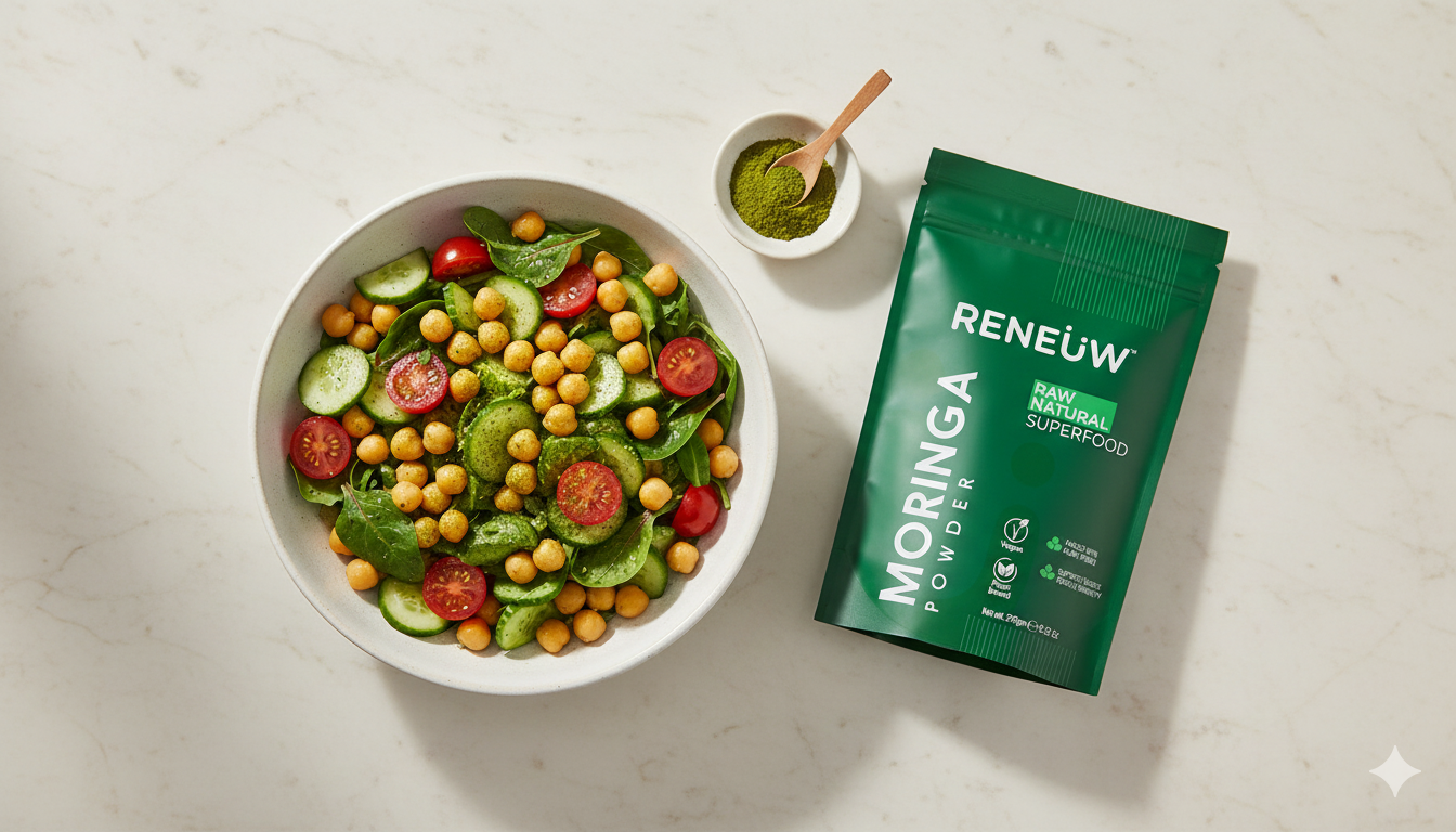 Moringa Chickpea Salad