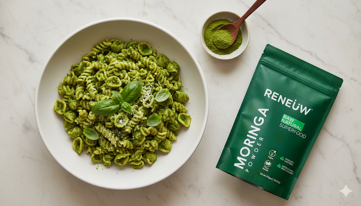 Moringa Pesto Pasta